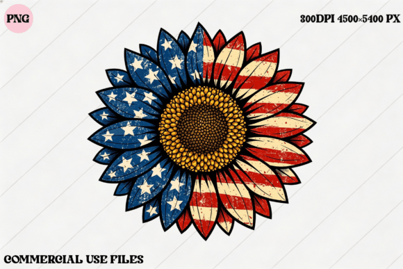 American Sunflower Patriotic Graphic: Your New Design Secret Weapon