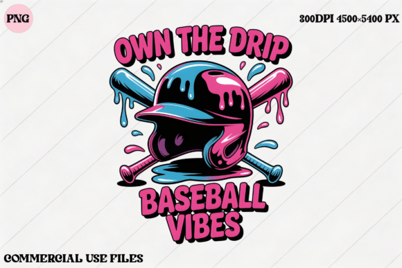 Baseball Drip Vibes Graphic Design: A Modern Edge for Your Brand