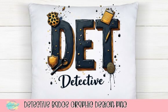 Detective Badge Graphic Design PNG: Adding Mystery to Your Projects