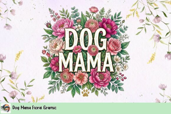 Dog Mama Floral Graphic: A Designer's Guide to This Charming Asset