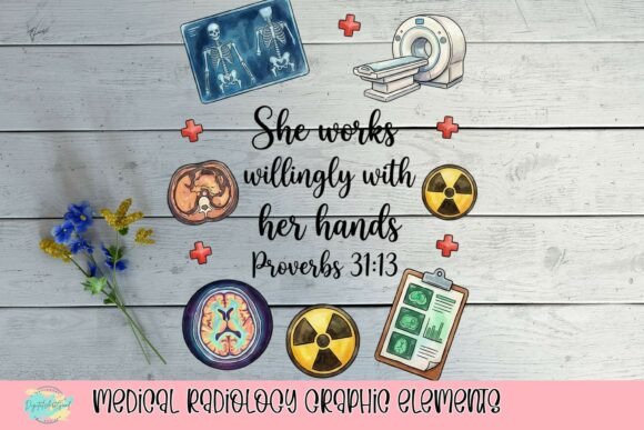 Essential Medical Radiology Graphic Elements for Healthcare