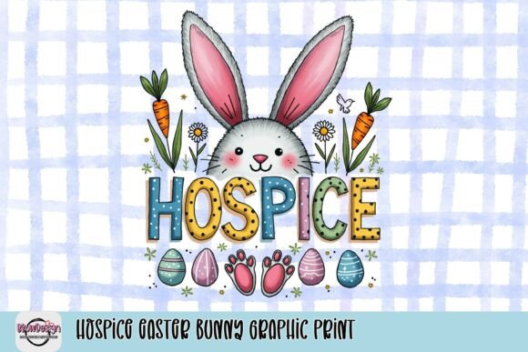 Hospice Easter Bunny Graphic Print: A Design of Hope