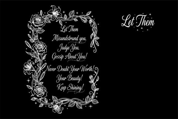 Let Them New Positive Quote Graphic Svg: Design & Motivation