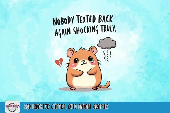 Sad Hamster Clipart: The Ultimate Cute Animal Graphic