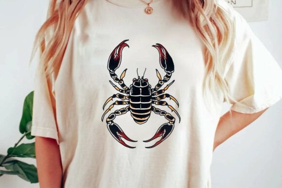 Unleash Your Dark Side: The Gothic Scorpion Graphic Design